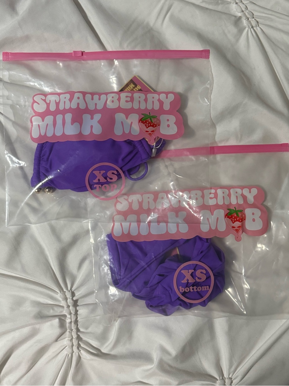 Strawberry Milk Mob Viola Bikini Set